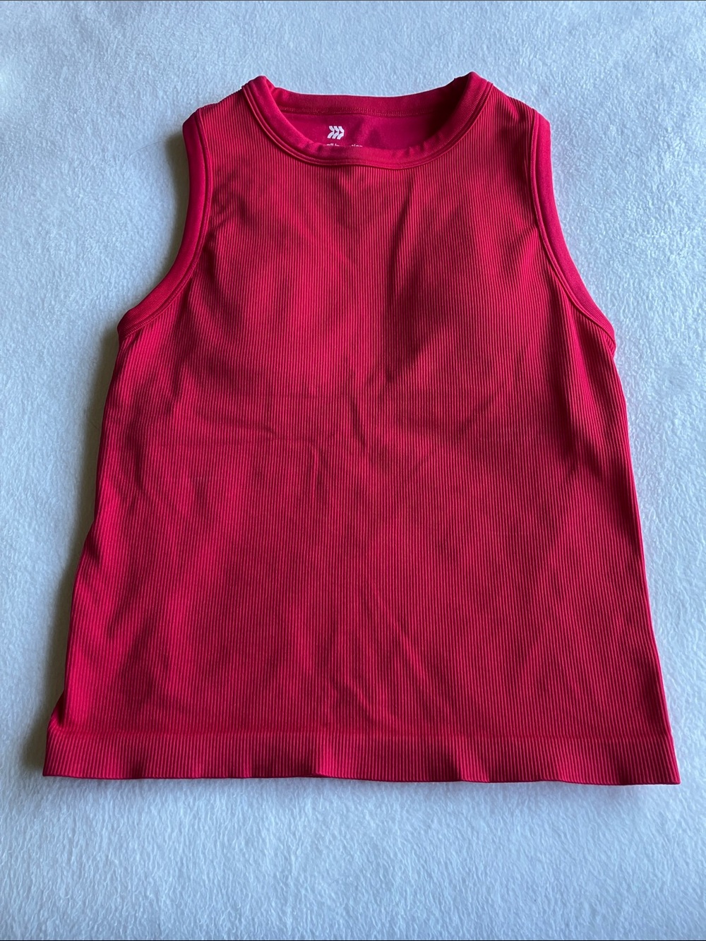 All in Motion Women’s Red Ribbed Tank Top